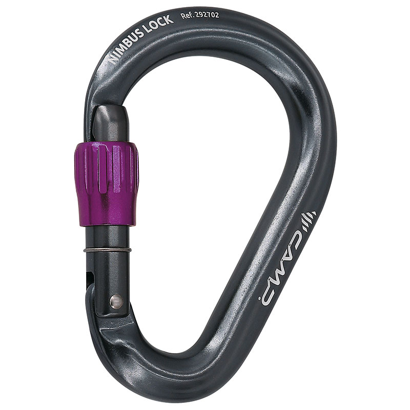 CAMP Nimbus Lock gunmetal/fuchsia karabiner